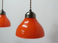 小ぶりで可愛いレトロポップ オレンジ シェード【1灯】Antique shade【Orange】